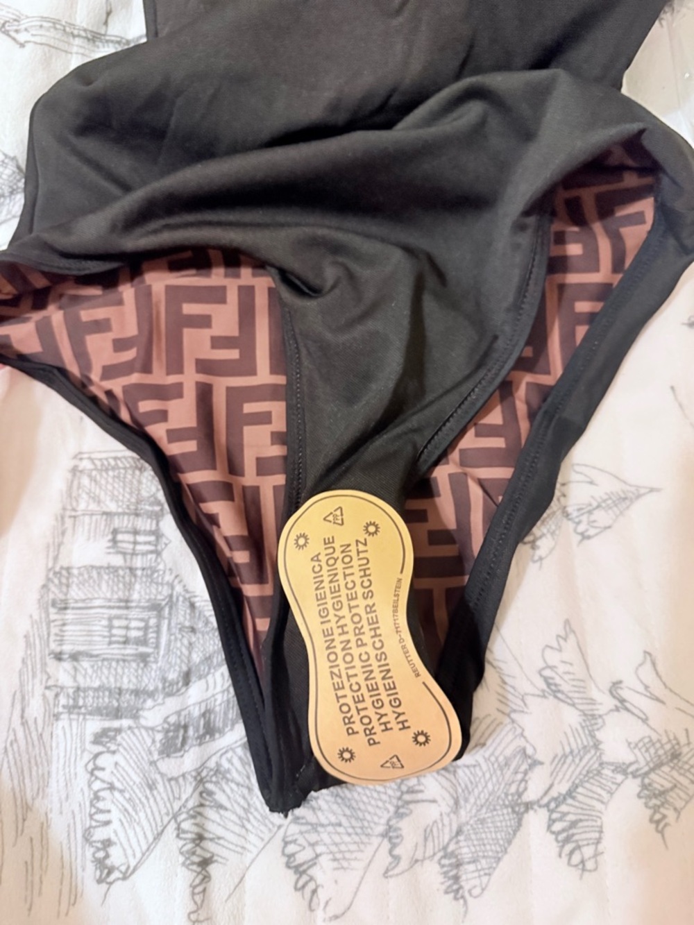 Fendi one piece swimsuit. Womens small NWT - Picture 4 of 4